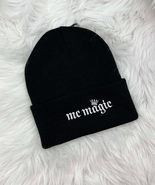 Hot Pink or Black Beanie by MC Magic